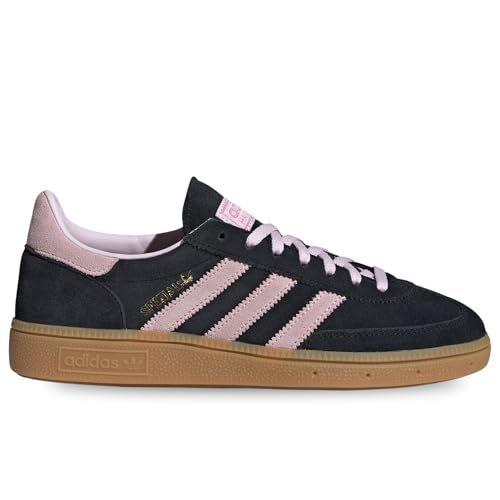 Adidas Handball Spezial WMNS Shoes, Core Black/Clear Pink/Gum, Size 102