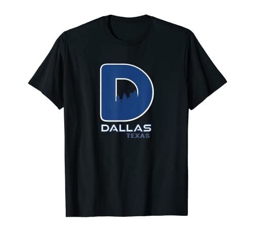 Centro de Dallas Skyline Art DFW TX Fort Worth Texas Souvenir Camiseta