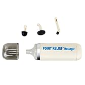Point Relief - Mini-massaggiatore a batteria per alleviare il dolore, alleviare la tensione e massaggi, bianco - 14-1050