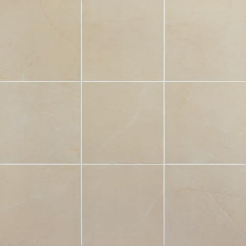 Image of Daltile Perpetuo 12 inch x 12 inch Marble Look Porcelain Floor Tile in Matte Elegant Beige for Kitchen, Bathroom, Living Room Floors | (13 PC Per Carton) (12.22 SQFT Per Carton)