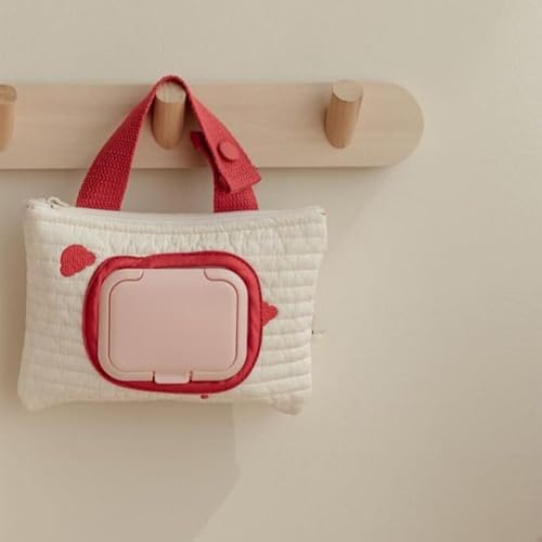 Bear Wet Wipe Pouches Portable Wipe Holder Embroidery Storage Bag for Travel Infant Washing Essential - 3