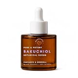 Hearthical Organic Bakuchiol Serum For Face With Sea Buckthorn | 1oz Natural Retinol Alternative for Glowing Skin | Brightening Serum For Face | 99% Pure Bakuchiol Oil with Jojoba | Made In USA