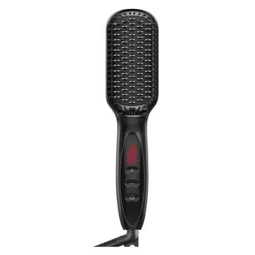 Plancha Cepillo Alisador de Pelo Eléctrico Negra miniatura 1