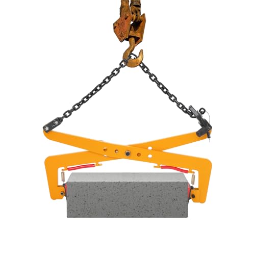 Heavy Duty Stone Lifting Clamp, Alloy Steel Stone Lifting Clamp, Adjustable Width 12.99-27.56 Inches, 1102 Lbs Load Capacity, Non-Slip Pad, Stone Slab Lifter for Construction, Shipbuilding