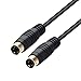 VANTIYAUS S-Video Cable 1.5m/5Ft Din 4-Pin Male to Male Gold Plated Connector for Home Theater, DSS receivers,Player Camcorders Transfer Video to TV or Monitor Connection Cable