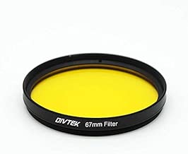 DIVTEK Yellow 67mm Digital Filter Kit Protection Camera Lens Circular Polarizer with Multi-Resistant Nano Coating Yellow DIVTEK Yellow 67mm Digital Filter Kit Protection Camera Lens Circular Polarizer with Multi-Resistant Nano Coating Yellow