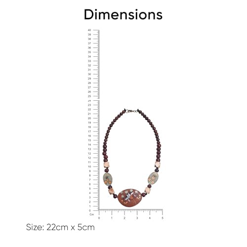 Image of AAKRITI ART CREATIONS Boho Tribal Handcrafted Ethnic Necklace Collection | Mandala, Dreamcatcher, Sunburst & Moonstone Designs | Artisan Collar, Lariat & Pendant Statement Jewelry for Women