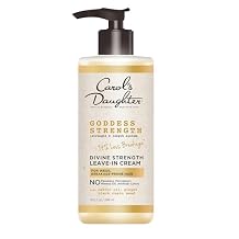 Carols Daughter Goddess Strength Leave In Conditioner Cream, 10 Fl Oz - Strengthening and Moisturizing for Wavy, Curly Hair