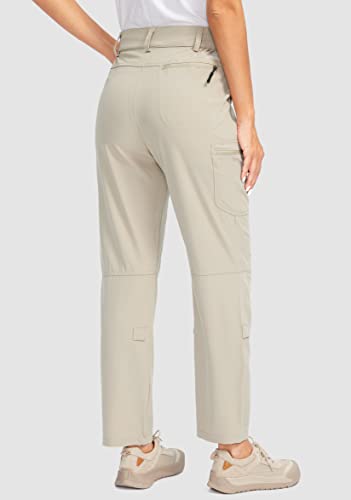 G Gradual Women's Hiking Pants with Zipper Pockets Convertible Lightweight Quick Dry Stretch Cargo Camping Pants