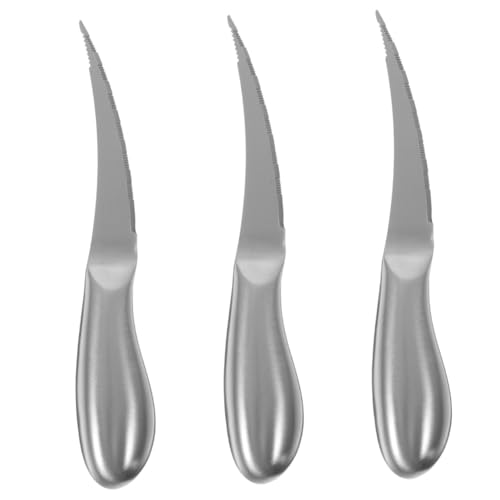 PRETYZOOM 3 Piezas cortador de gambas pelador de gambas Pelador de camarones removedor de escamas removedor de anzuelos removedor de líneas de camarones peladoras de camarones Silver