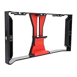 WHAMVOX Handheld Phone Stabilizer Smartphone Rig Comfortable Grip Horizontal and Vertical Shooting Tripod-Compatible Expandable to 100mm for Live Streaming