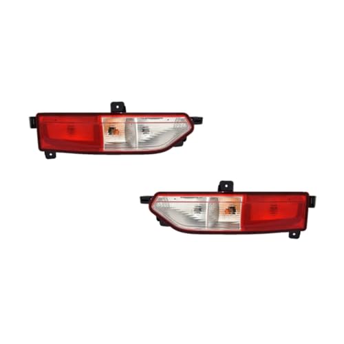 Image of KarParts360 For Chevy Bolt EV 2017 18 19 20 2021 Back Up Light Driver & Passenger Side | Pair | CAPA | Red, Clear Lens | PC+ABS Plastic Housing | Screw-In | PMMA Plastic Lens | GM2882112C, GM2883112C