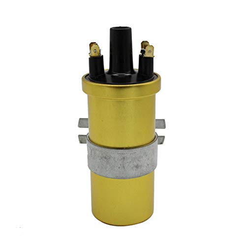 TAKPART 12V Gold Sports Ignition Coil for Lucas