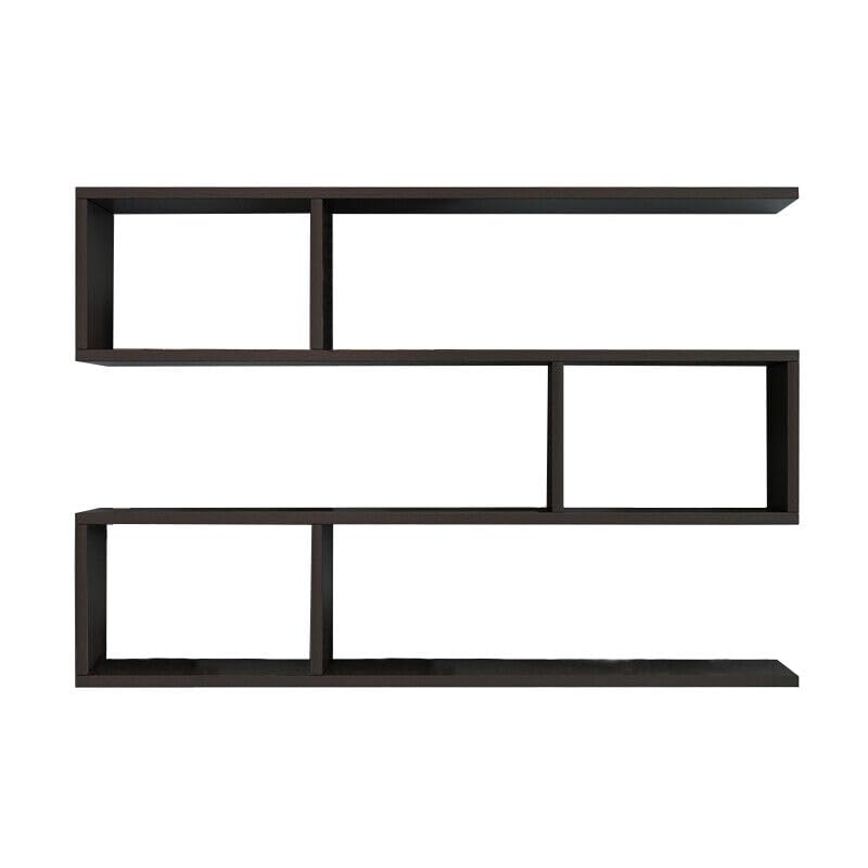 Image of Wall Mount Floating Shelves for Books Shelf, Antiques, Organizer, Storage - DIY - MDF (Wenge)