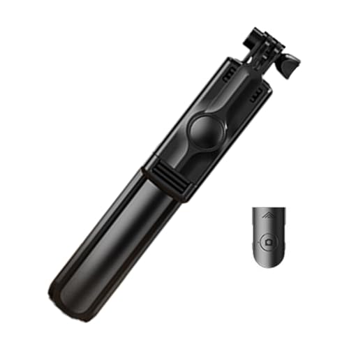 Treppiede e bastone per selfie supporto estensibile con telecomando integrato per foto dal per registrazione video fotografia trasmissione domestica e vlogging materiale in lega di