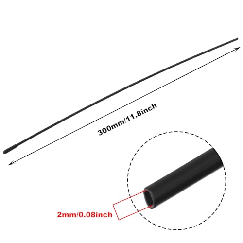 VGOL 10pcs Antenna Tube for Receiver Antenna Protection Effect Insulation Effect with Cap Plastic Pipe Fit for Remote Control Car FPV Drone Quadcopter Boats Airplane RC Model Car - Image 4