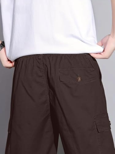 Image of GRECIILOOKS Bermuda Cotton Shorts for Men - Relaxed Fit Casual Summer Shorts | Knee Length Chino Style with Pockets