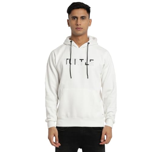 Sweat à capuche blanc Turtle homme 44 anti-froid coupe confort