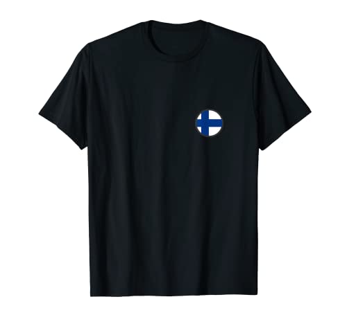 Flag Finland T-Shirt, Black