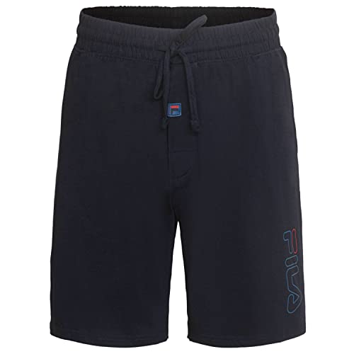 Fila Men's 100% Brushed Jersey Pajama Night Sleep Short, Various Pack Size Options (Single Pack or 2 Pack)3