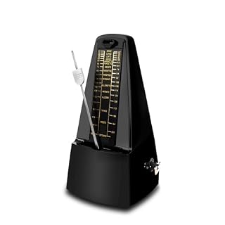 Mechanical Metronome with Loud Sound and Accurate Rhythm for Beginners and Professionals, Ideal for Piano Guitar Drum Violin and Other Instruments (Black) - Les Beatles, Paul McCartney, John Lennon, RIngo Starr, George Harrison