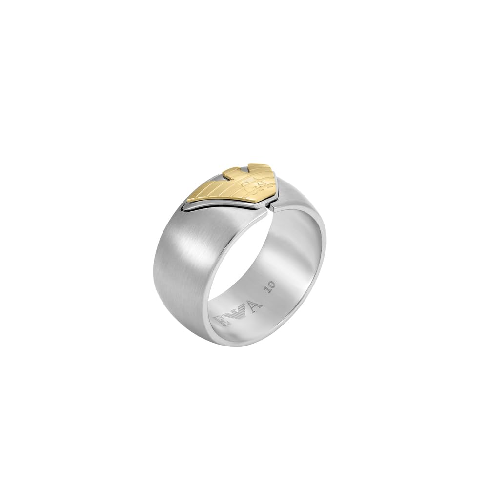 Emporio Armani EGS32540409 - Anello da uomo in acciaio inox multicolore