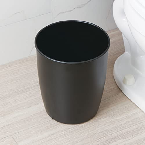 Mdesign 2011MDBA Small Steel Round Trash Can Bucket - 1.5 Gallon Wastebasket thumb #2