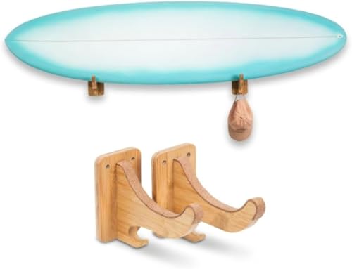 LISS Bamboo Surfboard Wall Mount Rack