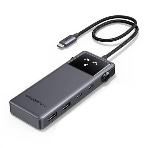 HUB USB UGREEN 7 EM 1 COM 2P USB-C/3P USB-A/HDMI/RJ45/PD 100W - C...