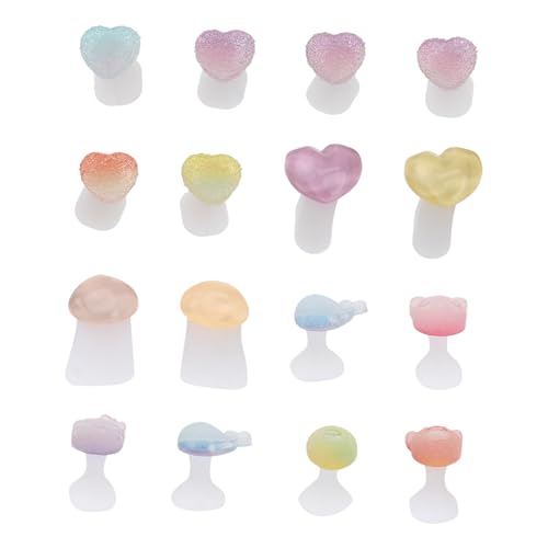 Healvian Silicone Toe Spacers for Bunions 16pcs Toe Separators Nail Art Ornament for Women