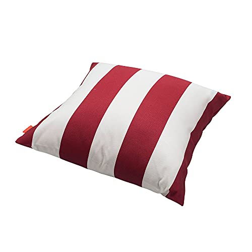 In4 Care Set Of 2 Outdoor Throw Pillow Covers, All Weather Decorative Throw Pillow Cover Cushion Case 17 Inch X 17 Inch, For Sofa Couch Patio Furniture Decoration-Red White #TOP4