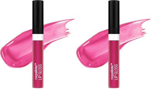 wet n wild Megaslicks Lip Gloss, Cotton Candy, 0.19 Ounce (Pack of 2)
