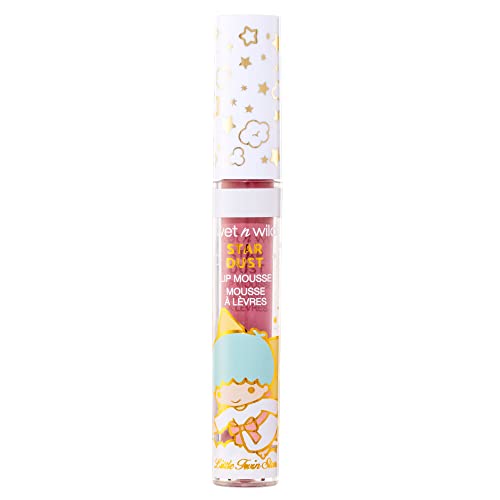 wet n wild Little Twin Stars Dust Shimmer Lip Mousse, On Candy Cloud Nine, Cotton Candy, 0.11 Oz