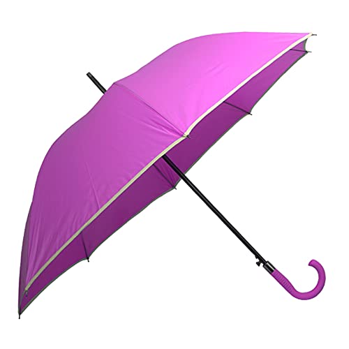 ✅ IMPUGNATURA - l'impugnatura, di colore fucsia in tinta con il tessuto, è rivestita in gomma antiscivolo, progettato per darti il massimo grip e controllo in tutte le situazioni che si presentano. Non temere più le tempeste, con una lunghezza di 91 cm e un diametro di 111 cm sarai protetto tu ed il tuo accompagnatore.