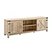 WE Furniture AZ70BDSDWO TV Stand, 70", White Oak