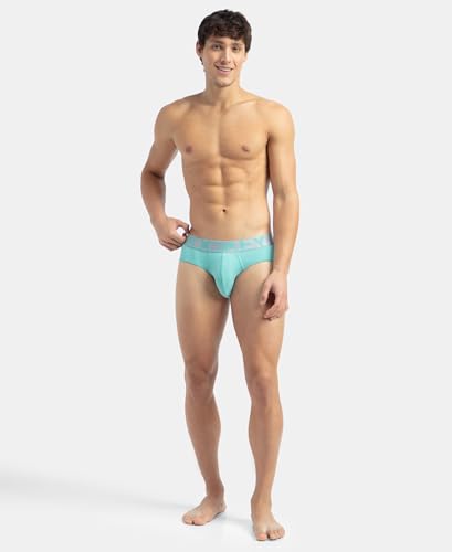 Image of Jockey IC27 Men's Tactel Microfiber Elastane Stretch Solid Brief with Moisture Move Treatment