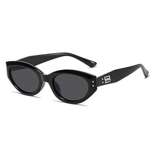 Retro Cat Eye Sunglasses for Unisex Trendy Sunglasses Set with Glasses Bag - black – Driving, Cycling, Skiing & Outdoor Sports