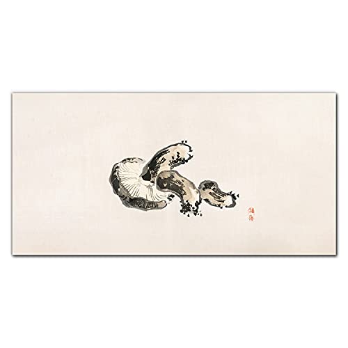 Dessin de champignon sur tableau en verre pour une décoration poétique