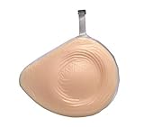 BIMEI Silicone Breast Fake Boob Soft Breast Enhancer with Buckle for Mastectomy (38D, Beige Left)