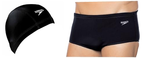 Kit Natação Speedo Sunga Adulto + Touca Xtrafit Tecido Confortável (M 90)