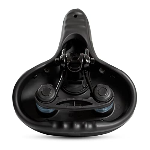 Selim Gel Largo 260/200mm 2 Molas Silicone Ciclismo Mtb Passeio Vazado Unissex RockBros