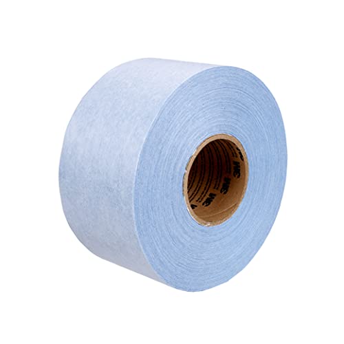 Image of 3M Self Stick Liquid Protection Fabric, 36876, 4 in x 300 ft, 6 Rolls, Peel and Stick, Strong Temporary Adhesive, Repositionable Material, UV Resistant, Easy Removal, Blue