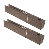 Healifty 2 Piezas Estante De Toalla De Baño De Madera Pinzas Ropa Ganchos Para Colgar Anzuelos Toallero De Mano Toallero De Baño Gancho De Pared Pinzas Para Colgar Toallas Light Brown