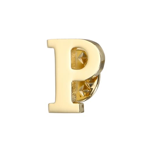 Image of PATIKIL Letter Lapel Pins, Initial Alphabet Collar Pins Letter Brooch Pins for Women Men Shirt Dress Suits