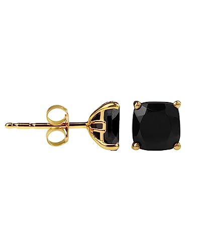 Yotreasure 1.80 Ct. Black Onyx Earrings Solid 10K Yellow Gold Stud Jewelry #TOP29