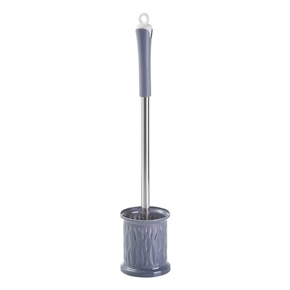 Scrubber Toolet Silicone Toilet Brush No Dead Angle Cleaning Household Bathroom Multi-purpose Kit Bathroom Deep Clean(Gris)