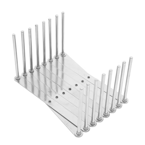 Ciieeo Adjustable Pot Lid Organizer with Drain Function Long Plate and Bowl Drying Rack for Efficient Countertop Organization