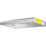 Bomann® Dunstabzugshaube 60cm Unterbau | für Umluft & Abluft | inkl. Montage-Material & Filter | Energieklasse A | Wandhaube mit LED-Beleuchtung | 222 m³/h Abzugshaube | DU 7613 silber