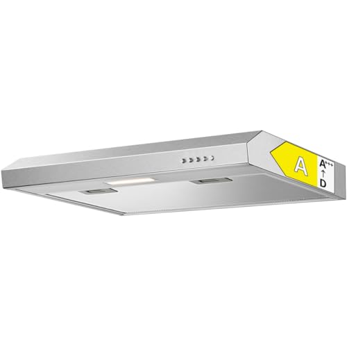 Bomann® Dunstabzugshaube 60cm Unterbau | für Umluft und Abluft | inkl. Montage-Material und Filter | Energieklasse A | Wandhaube mit LED-Beleuchtung | 222 m³/h Abzugshaube | DU 7613 silber Bomann® Dunstabzugshaube 60cm Unterbau | für Umluft und Abluft | inkl. Montage-Material und Filter | Energieklasse A | Wandhaube mit LED-Beleuchtung | 222 m³/h Abzugshaube | DU 7613 silber