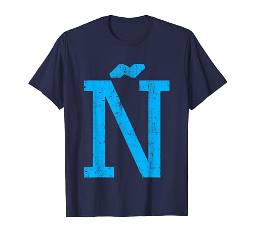 Letter Ñ Uppercase Alphabet Initial Classic School College T-Shirt